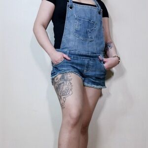 1st Kiss Blue Denim Overalls Relaxed Fit